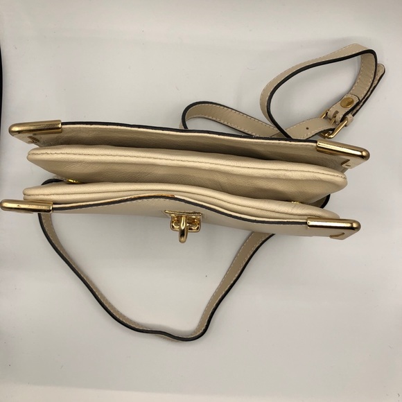 MASSIMO DUTTI CREAM LEATHER CROSSBODY - Picture 15 of 16